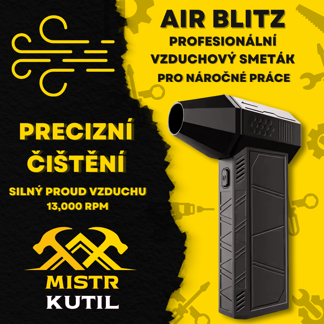 AirBlitz – Kompaktní profesionální vzduchový smeták