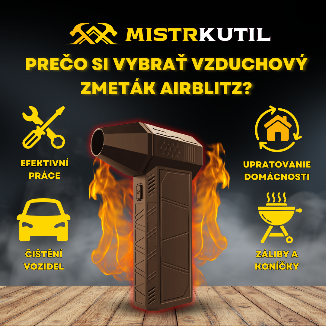 AirBlitz – Kompaktní profesionální vzduchový smeták